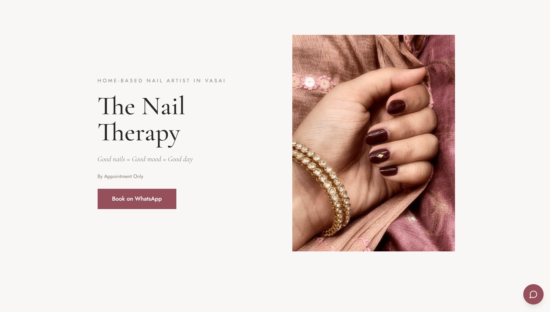 Nail Therapy website preview